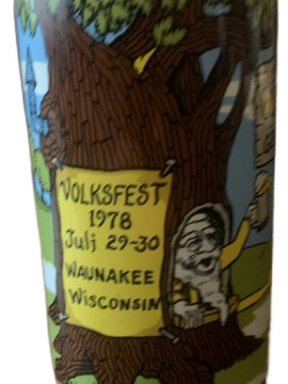 Vintage Beer Can Wau-Na-Beer Volksfest 1978 Pull Tab Empty